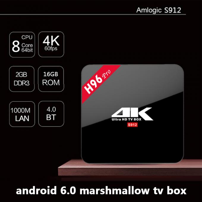 Х96 Про Амлогик С912 64бит удваивают коробка ТВ андроида 7,1 Вифи КОДИ 17,3 Пре-установленная