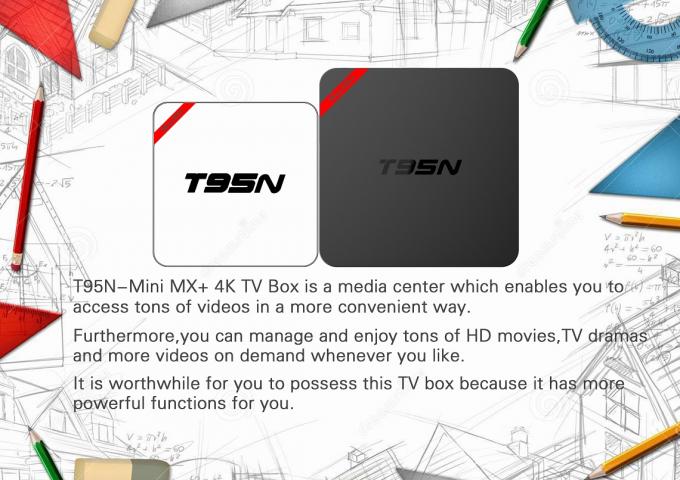 Карты Ммк диска поддержки у коробки Т95н ТВ полного андроида формата средств массовой информации умные